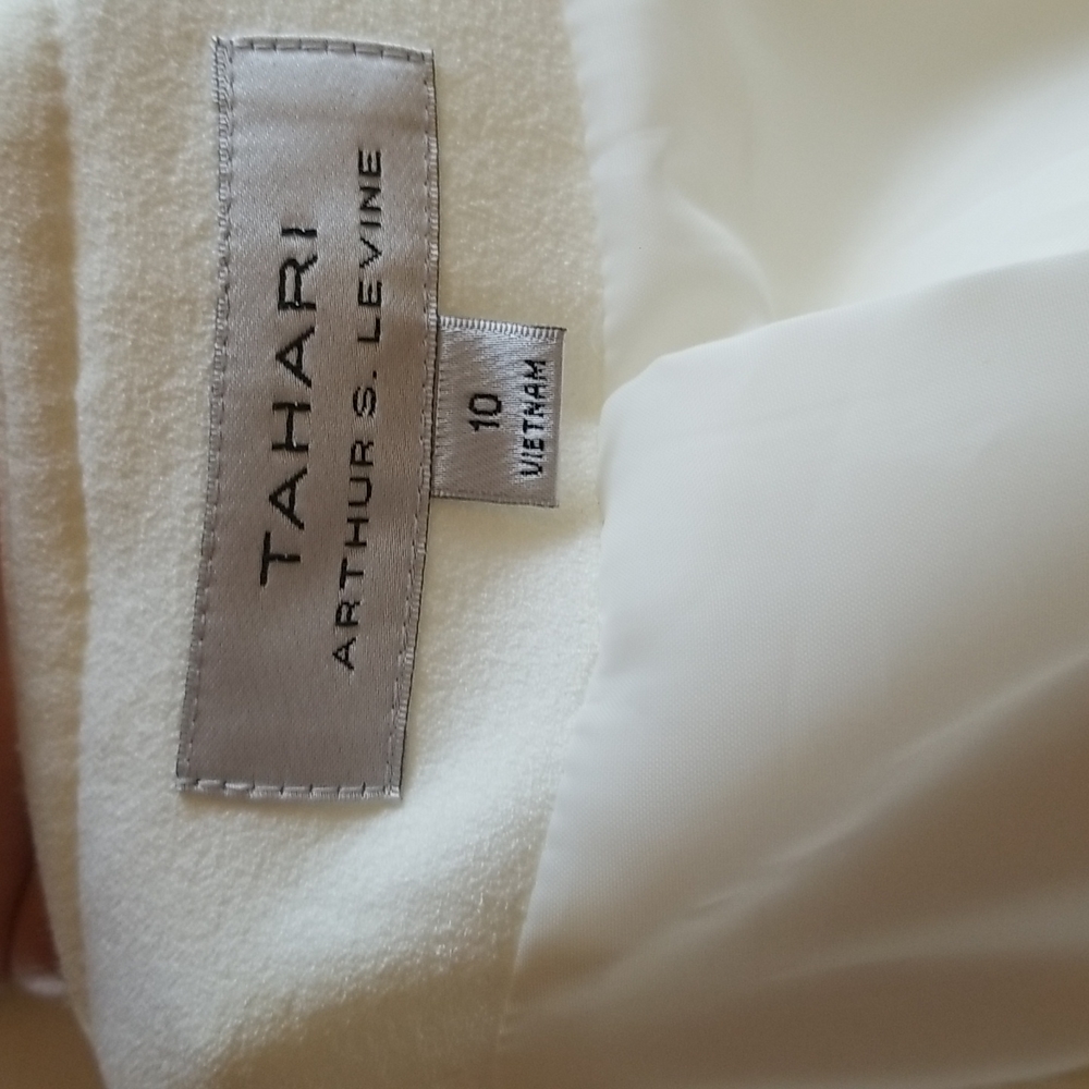 NWOT Tahari 2pc tank dress and jacket in Ivory. Sz. 10 - Picture 3 of 6
